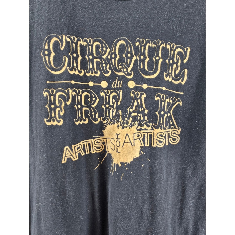 Retro 2019 Artists For Artists Cirque Du Freak Graphic Gala T Shirt Black Tultex